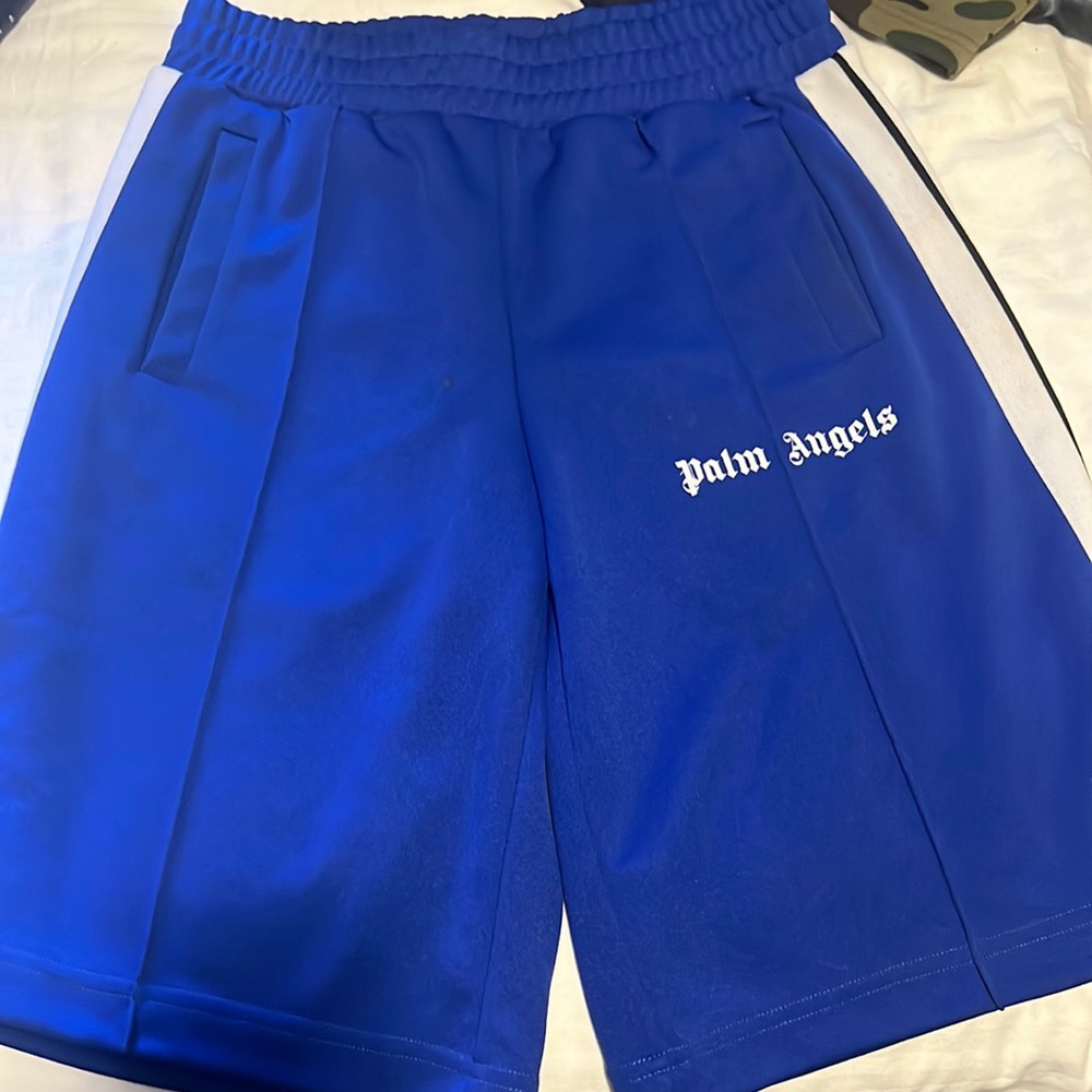 Mens blue palm angels shorts